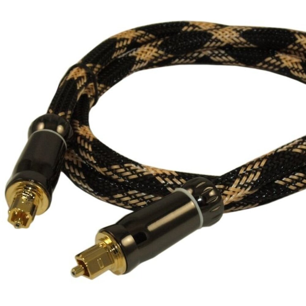 1.5ft ELITE Toslink Digital Optical Audio Cable (SPDI/F Metal Connector